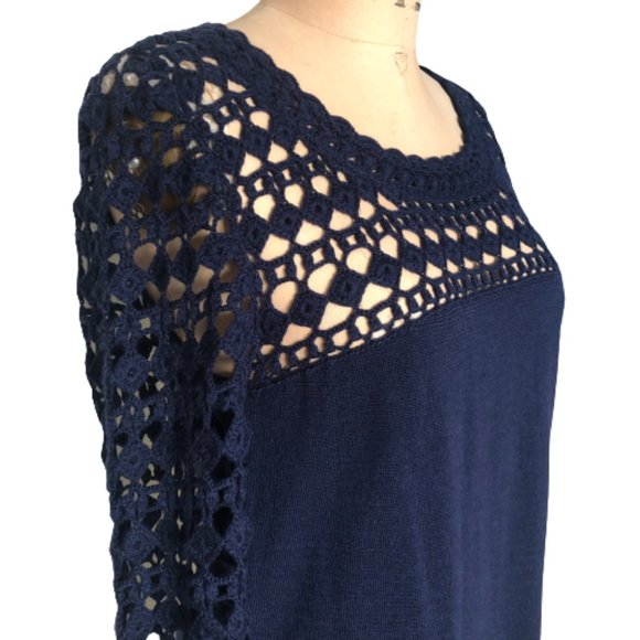 🌸host pick🌸 Lilly Pulitzer Karina merino wool sweater dress, crochet sleeves - Picture 15 of 16